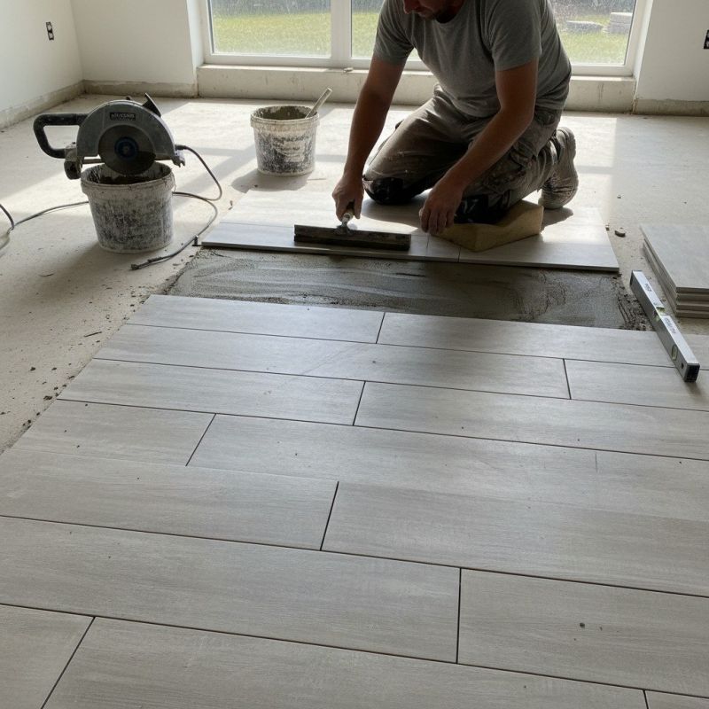 Kitchen Tile Floor Installation