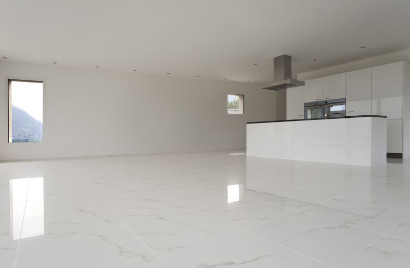 Kitchen with Installed Tile Flooring